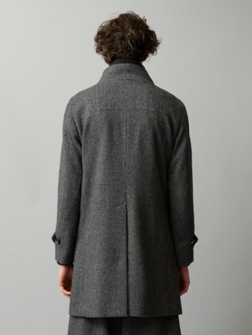 TROVE / LASSE COAT＜ノーカラーコート＞ # ミックスチャコール - 群馬