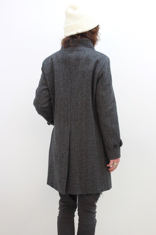 TROVE / LASSE COAT＜ノーカラーコート＞ # ミックスチャコール