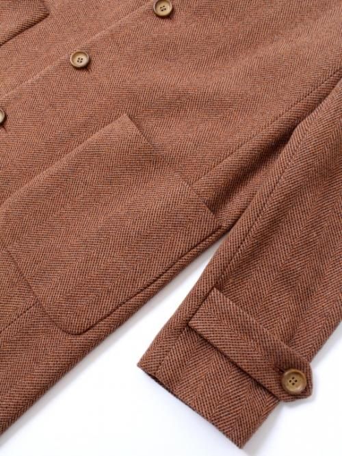 TROVE / LASSE COAT＜ノーカラーコート＞ # ミックスキャメル - 群馬県