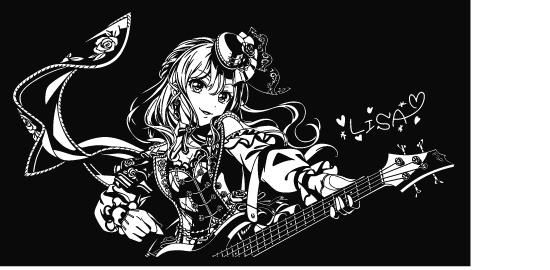 バンドリ!D バンドリ! 今井リサ カッティングステッカー