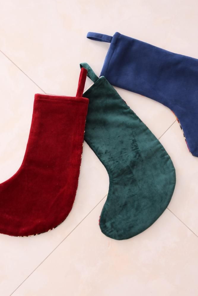オールドキリムで作ったクリスマスストッキング