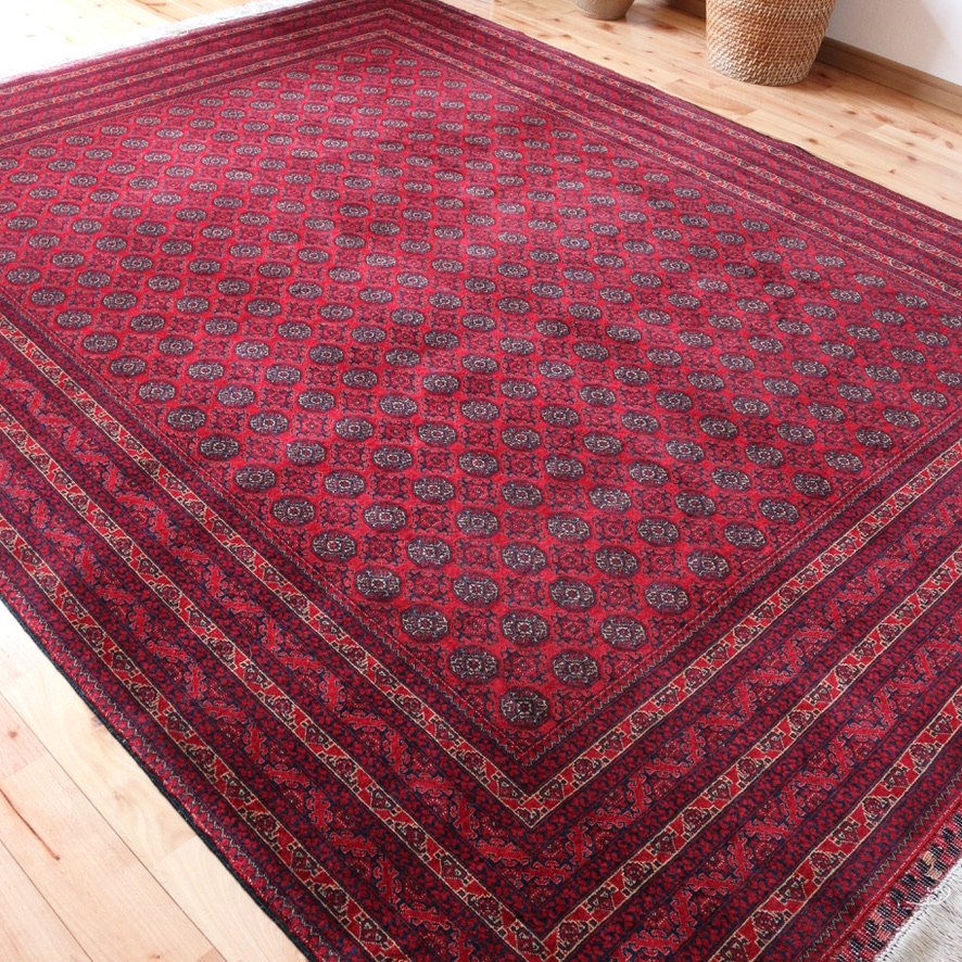 約23万ノット【新品未使用】アフガニスタン産 ホジャロシュナイ 絨毯　ペルシャ