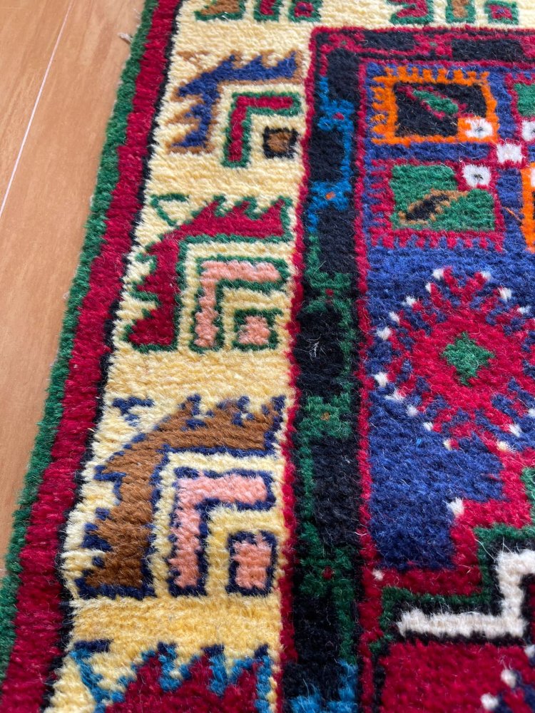 小物などお買い得な福袋 トルコ絨毯 117ｘ198ｃｍ ドシェメアルトゥ 赤 ...