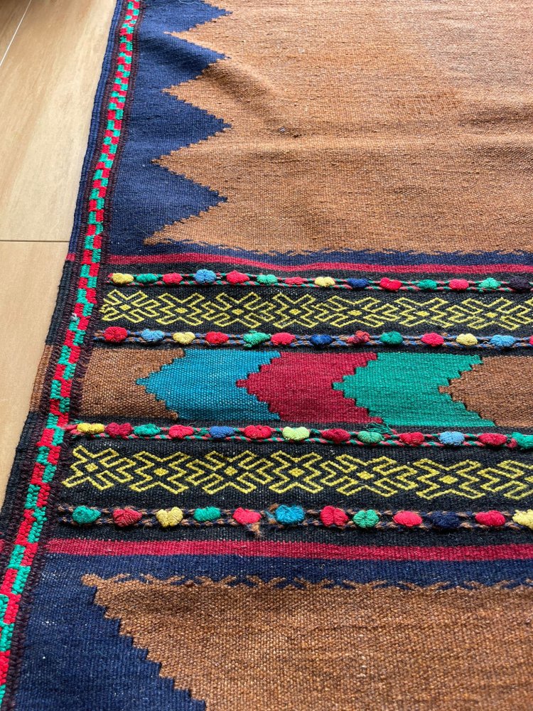 美しいアフガンの手織りキリム、素晴らしいクォリティです