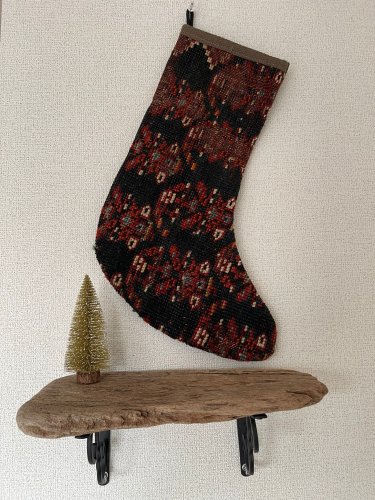 オールドキリムで作ったクリスマスストッキング