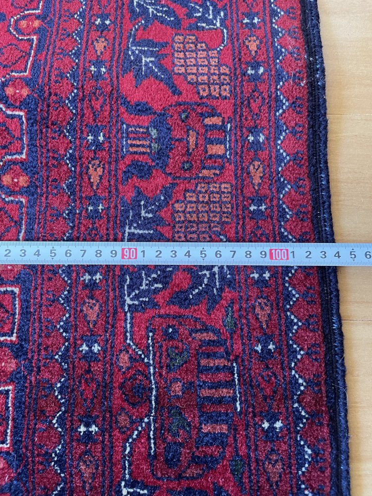 アフガン絨毯　美しくエレガントなビリジック　約155x104cm - Anatolian Concept Old&New 手織ラグセレクトショップ