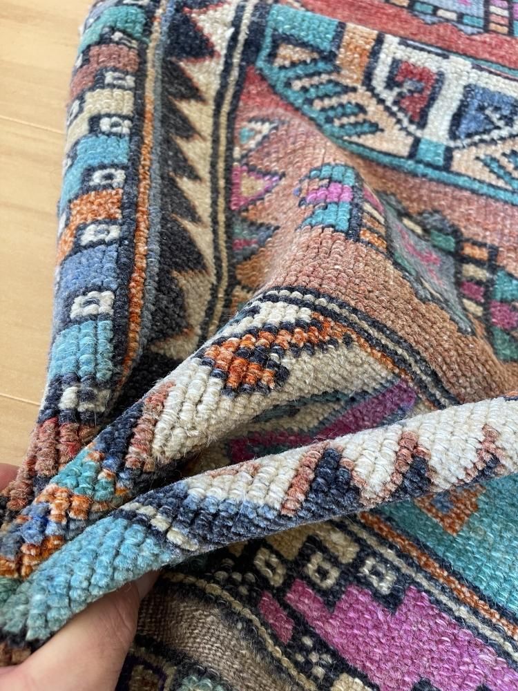 BOHO ヴィンテージ トルコ絨毯 ヤストゥック 93x47cm BOHO ヴィンテージ トルコ絨毯 ヤストゥック 93x47cm