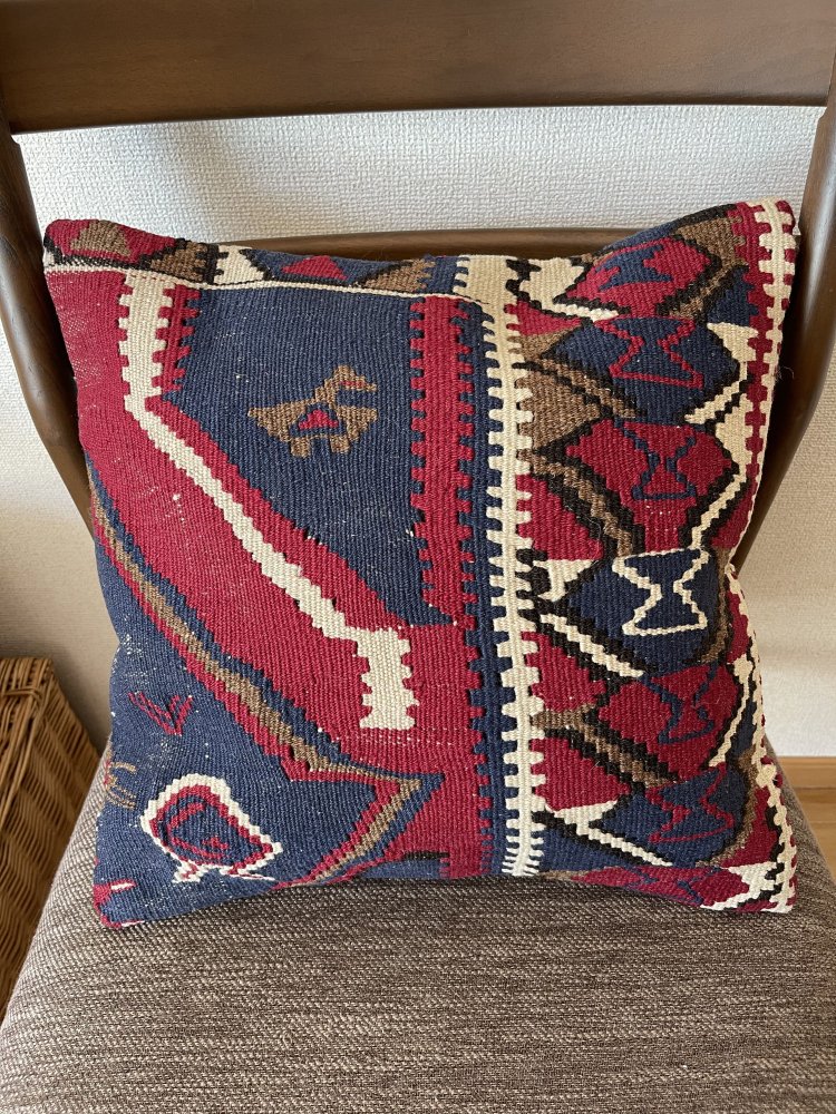 オールド 絨毯carpet old cushion cover クッションカバー⑤no.103