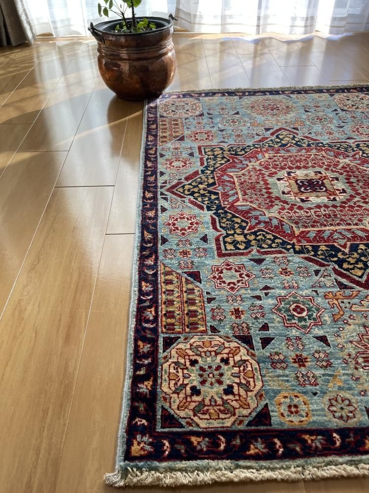 マムルーク絨毯 123x84cm - Anatolian Concept Old&New 手織ラグ