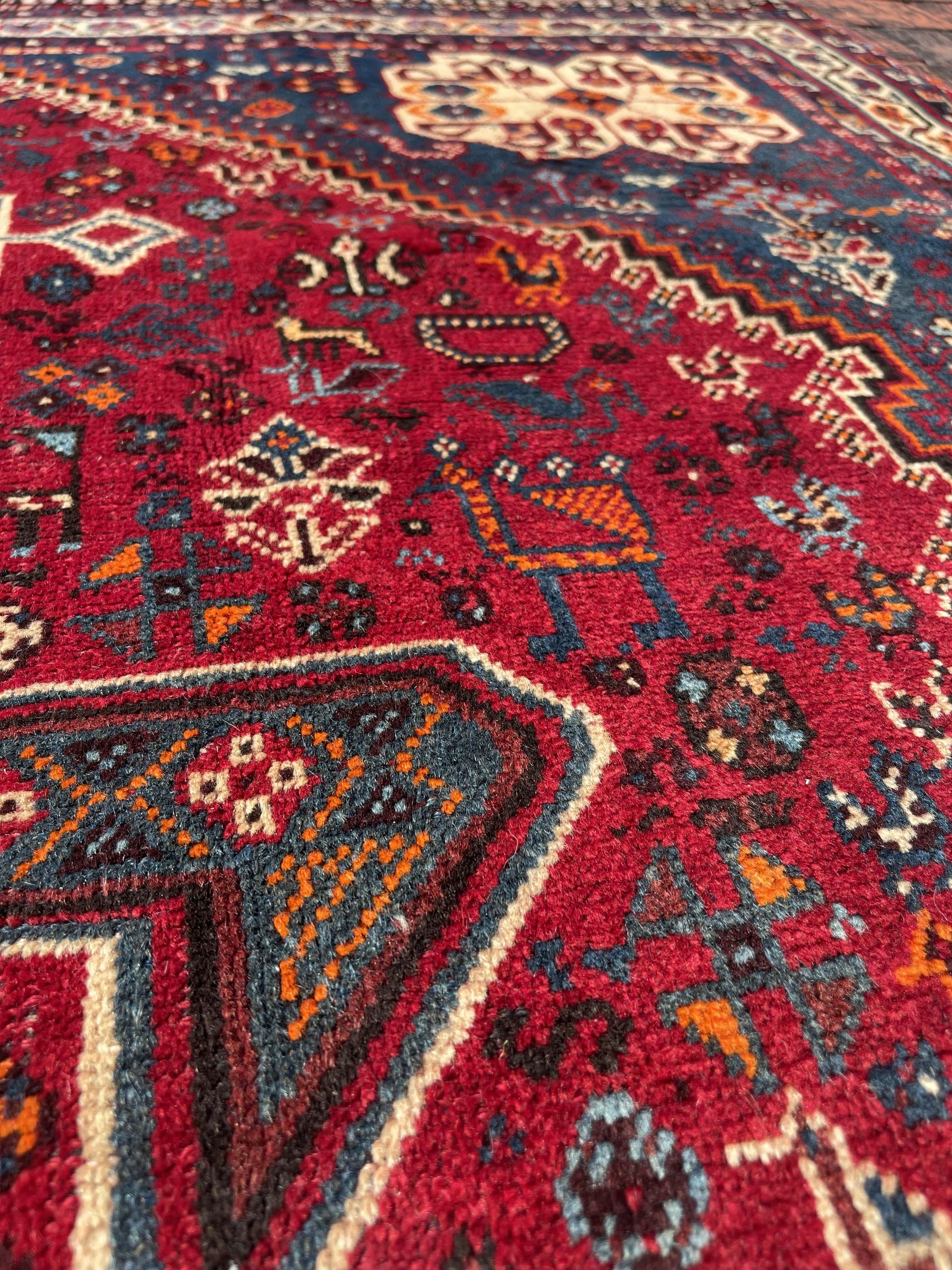 アンティーク カシュガイ族 トライバルラグ 205x153cm アンティーク カシュガイ族 トライバルラグ 205x153cm