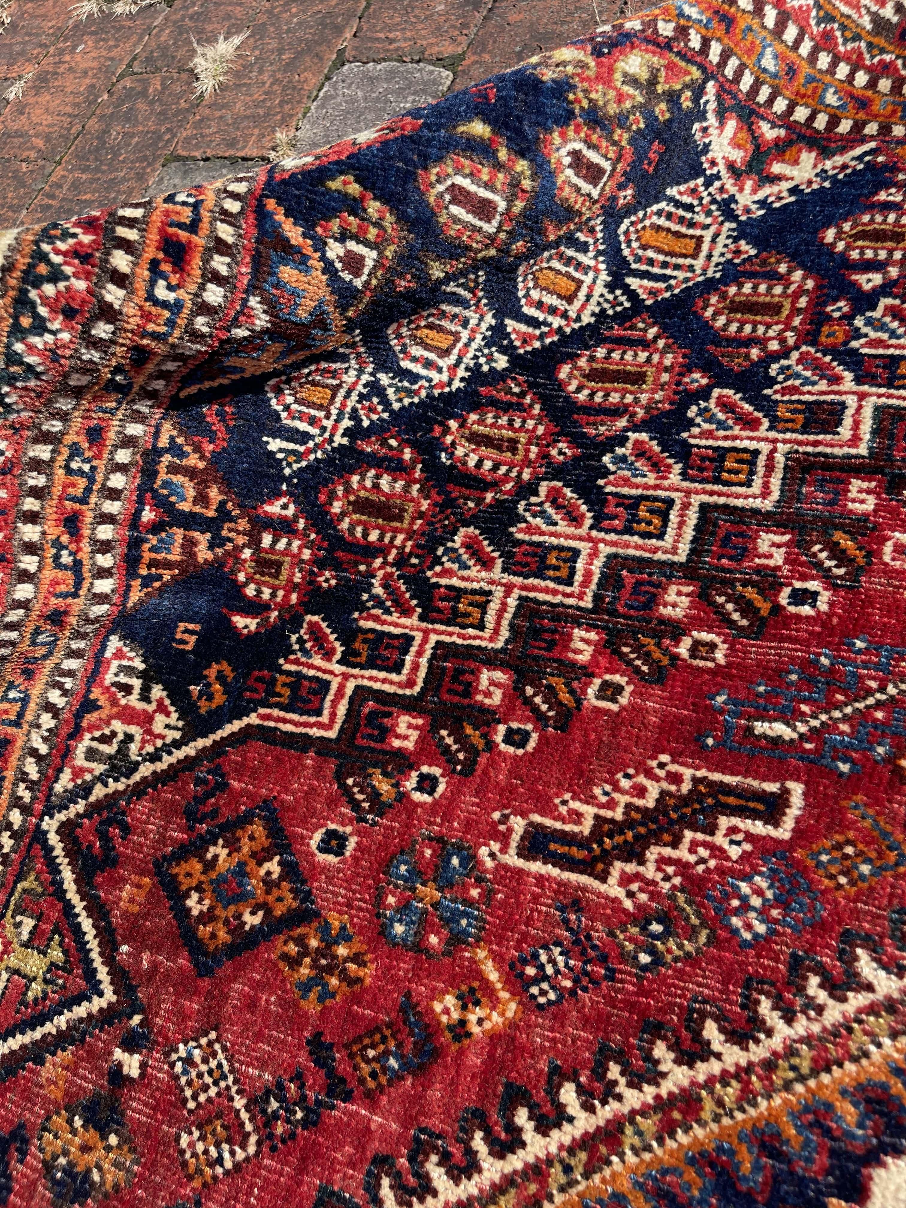 アンティークラグ　トライバルラグ　ハムセ連合 アンティークラグ トライバルラグ ハムセ連合 アンティークラグ