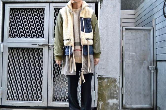 elephant TRIBAL fabricsインサイドアウト モッズコート elephant TRIBAL fabrics / Inside out Modscoat (KHAKI