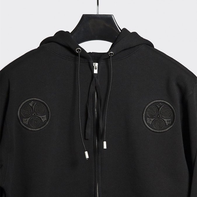 マイナス［ー］MinusのZIP UP KAMON HOODIE-BLK (パーカー) の通販サイト-大阪 堀江 PALETTE art  alive（パレットアートアライヴ）-