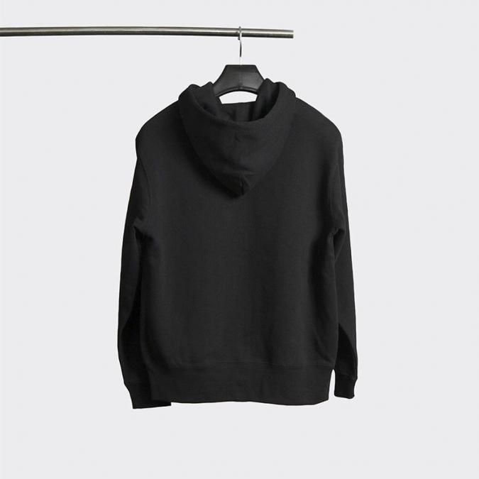 マイナス［ー］MinusのZIP UP KAMON HOODIE-BLK (パーカー) の