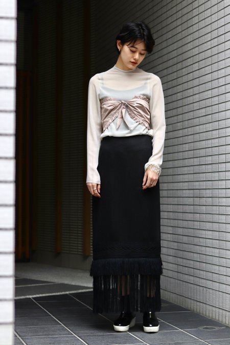 tiit tokyo（ティート トウキョウ）のfringe skirt（フリンジスカート）の通販サイト-大阪 堀江 PALETTE art  alive（パレットアートアライヴ）-