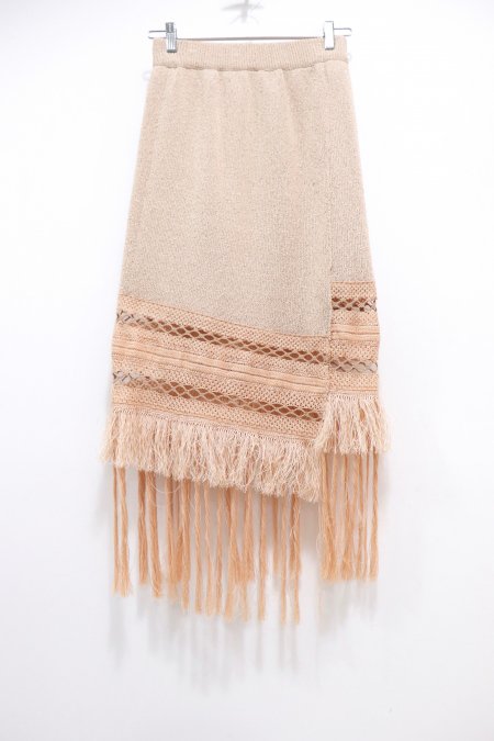 tiit tokyo（ティート トウキョウ）のfringe knit skirt（フリンジニットスカート）の通販サイト-大阪 堀江 PALETTE  art alive（パレットアートアライヴ）-