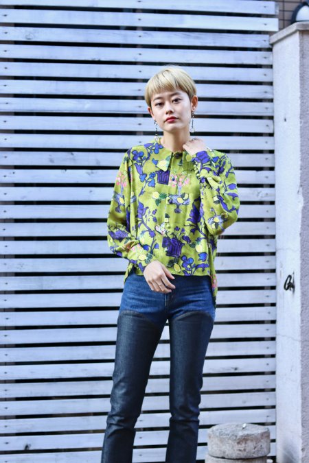 BELPER（ベルパー）のORIGINAL PRINT BLOUSE-YEL（シャツ、ブラウス