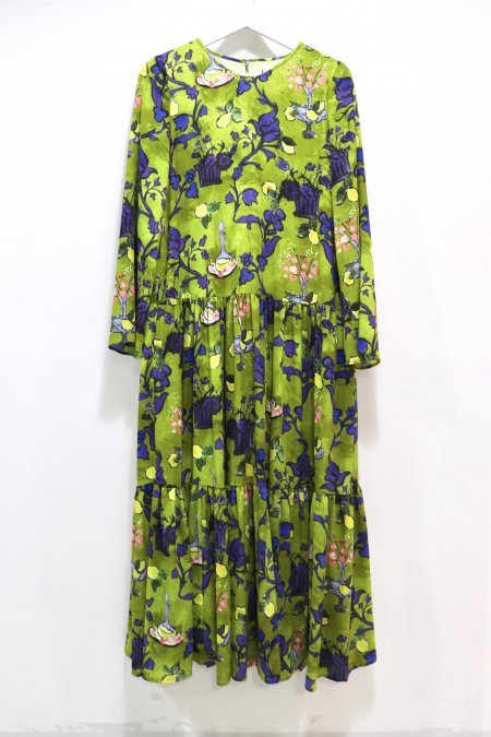 BELPER（ベルパー）のORIGINAL PRINT TIERED DRESS-YEL（ドレス