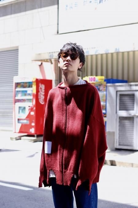 SYU.HOMME/FEMM（シュウ オム フェム）のDamage lamb's wool pullover 