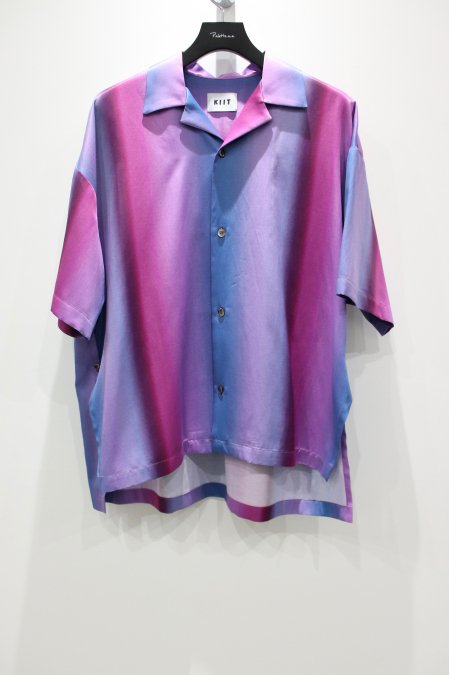 KIIT（キート）のGradation Stripe Shirt-PURPLE BLUE（グラデーション ...