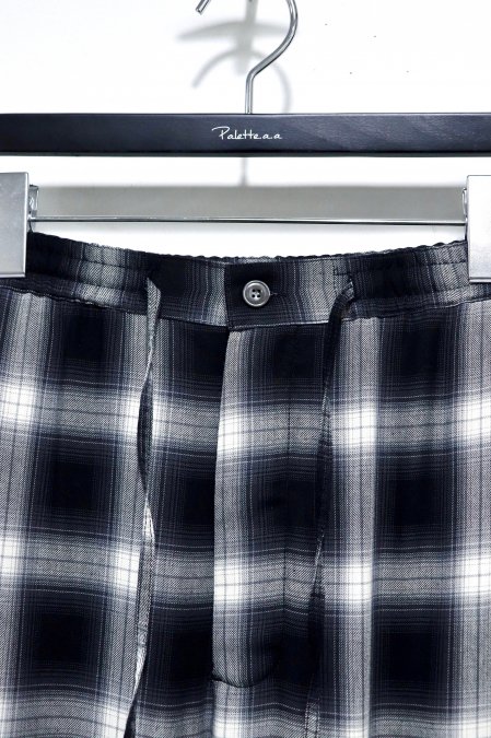 JOHN MASON SMITH（ジョンメイソンスミス）のPAJAMA PANTS CHECK-BLACK