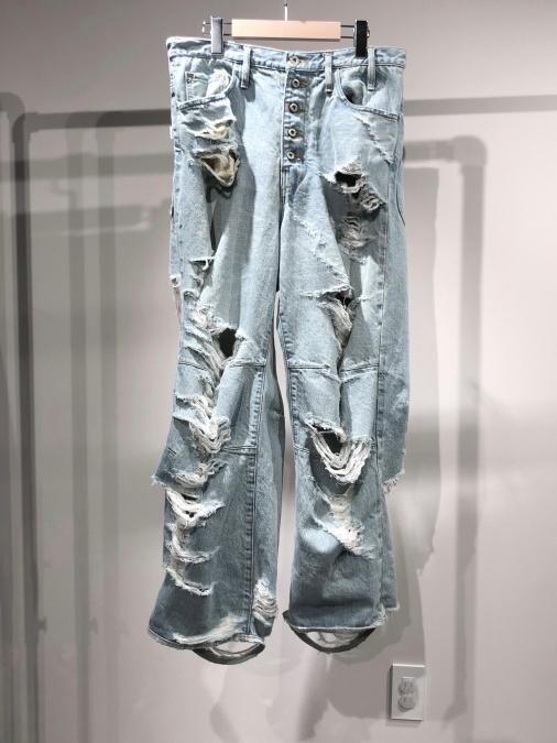 SUGARHILL（シュガーヒル）のCRUSHED CONSTRUCTED DENIM PANTS（クラッシュデニムパンツ）の通販サイト-大阪 堀江  PALETTE art alive（パレットアートアライヴ）-