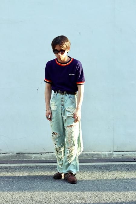 SUGARHILL（シュガーヒル）のCRUSHED CONSTRUCTED DENIM PANTS 