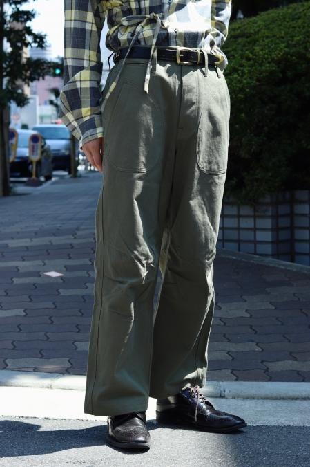 SUGARHILL 22SS Herringbone Army Pants-