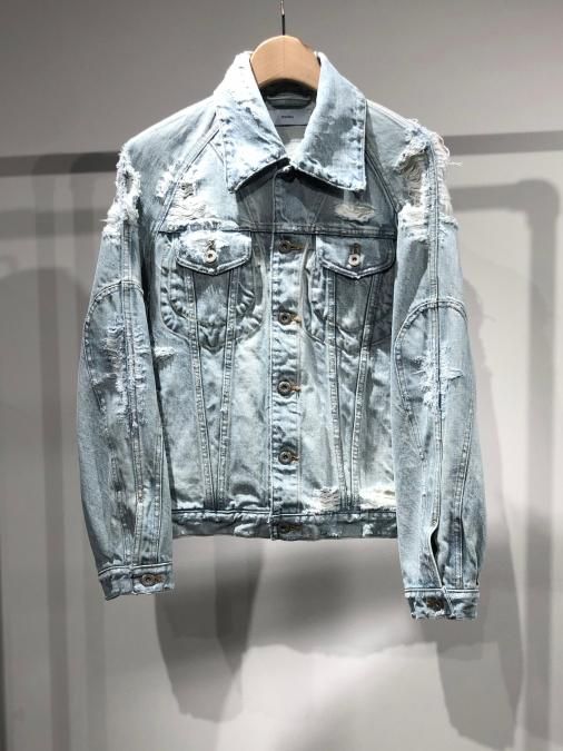 SUGARHILL CRUSHED DENIM JACKET ダメージ加工-