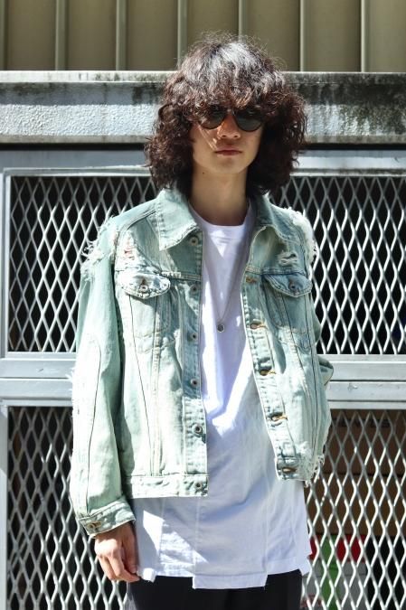 SUGARHILL CRUSHED DENIM JACKET ダメージ加工