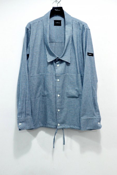 SYU.HOMME/FEMM（シュウ オム フェム）のOver neck Shirts Jacket-NAVY