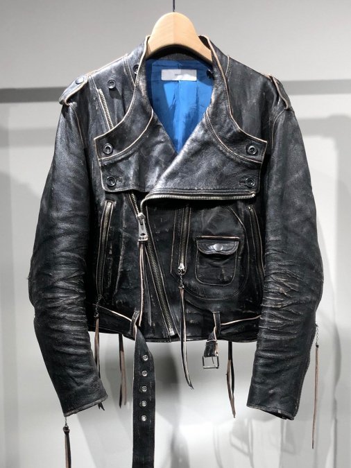 SUGARHILL（シュガーヒル）のCRUSHED LEATHER MOTORCYCLE JACKET 