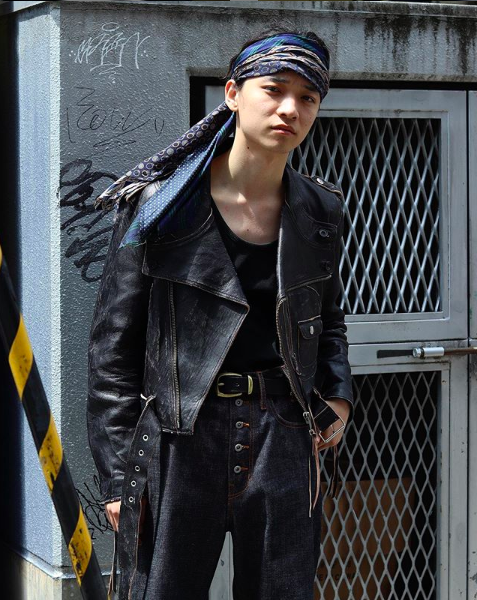 SUGARHILL（シュガーヒル）のCRUSHED LEATHER MOTORCYCLE JACKET 