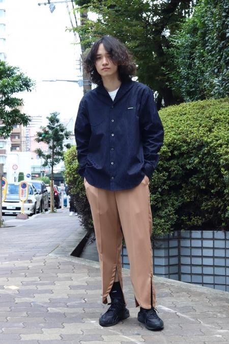 syu.homme/femm 19ss バックカーブスリットパンツ スラックス パンツ メンズ あす楽・即納