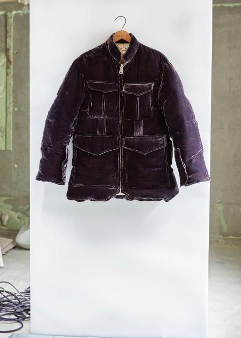 MASU（エムエーエスユー）のVELVET MILITARY DOWN JACKET-PURPLE ...