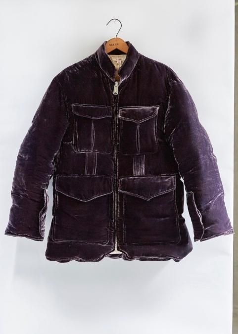 MASU（エムエーエスユー）のVELVET MILITARY DOWN JACKET-PURPLE ...