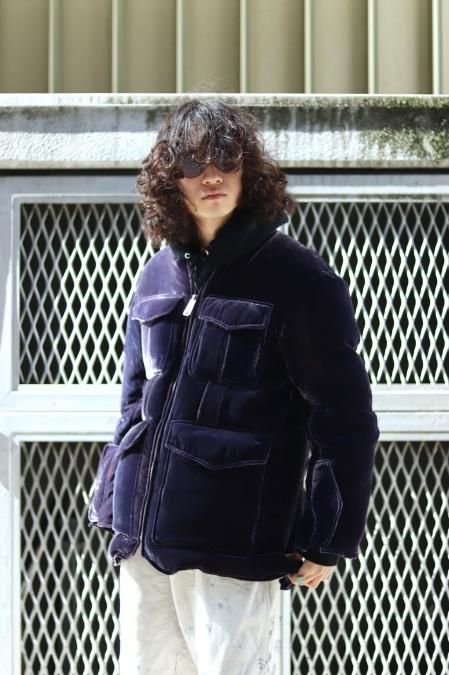 MASU（エムエーエスユー）のVELVET MILITARY DOWN JACKET-PURPLE