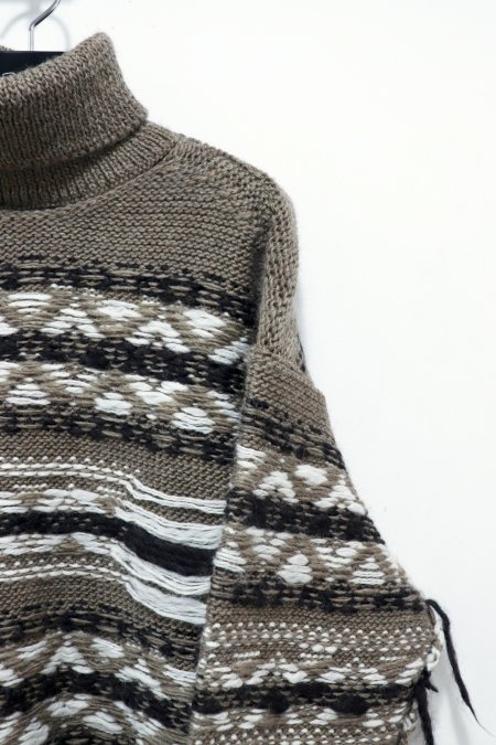 JOHNMASONSMITH  FAIR ISLE HIGH NECK KNIT