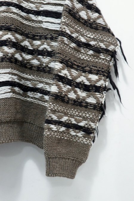 JOHNMASONSMITH  FAIR ISLE HIGH NECK KNIT