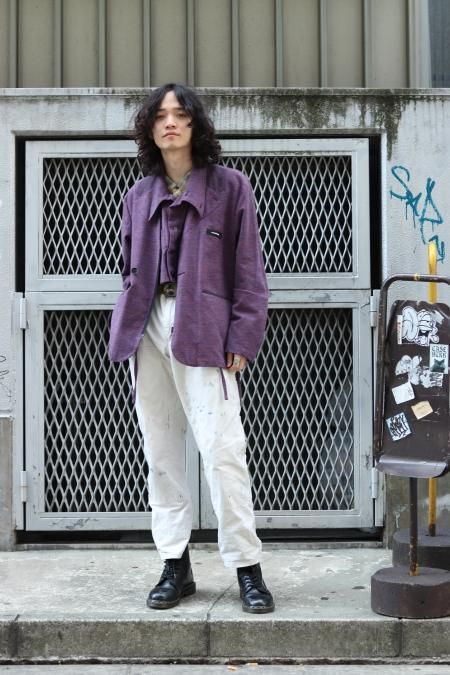 SYU.HOMME/FEMM（シュウ オム フェム）のDiagonal Not suit Jkt-PURPLE 