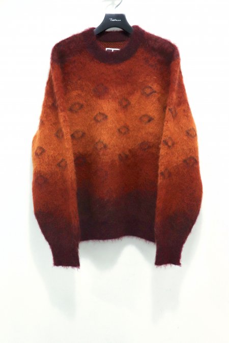 TASHIRO（タシロ）の Gradation Mohair Knit-ORANGE（モヘアニット）の ...