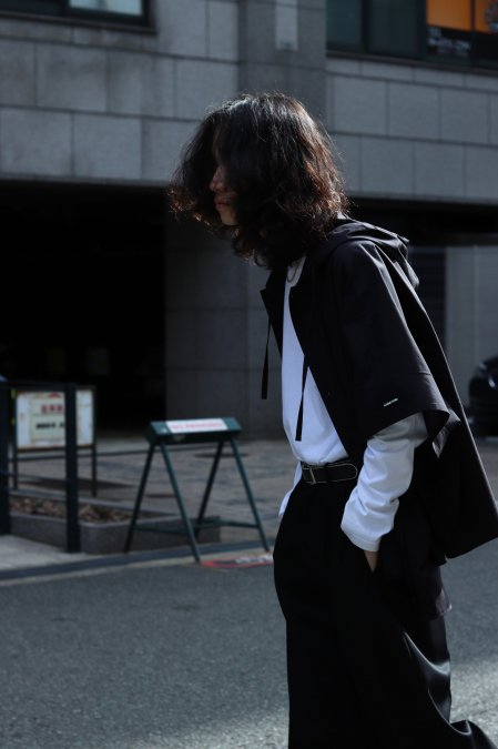 SYU.HOMME/FEMM（シュウ オム フェム）のDouble sleeve shirts-BLACK 