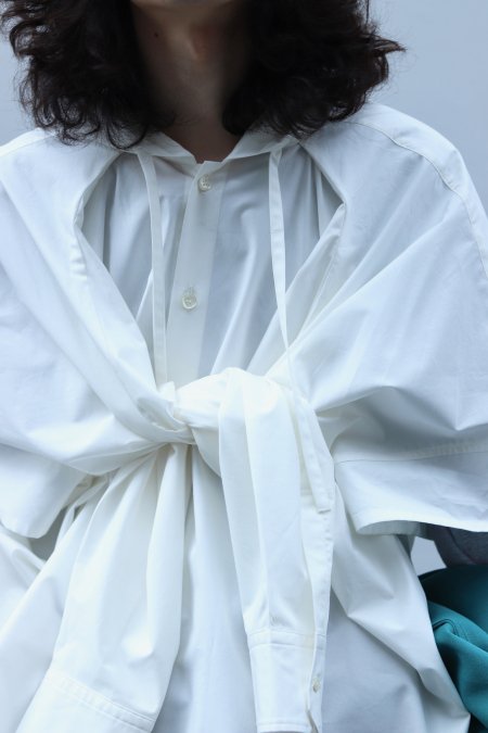 SYU.HOMME/FEMM（シュウ オム フェム）のDouble sleeve shirts-WHITE