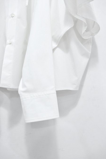 SYU.HOMME/FEMM（シュウ オム フェム）のDouble sleeve shirts-WHITE