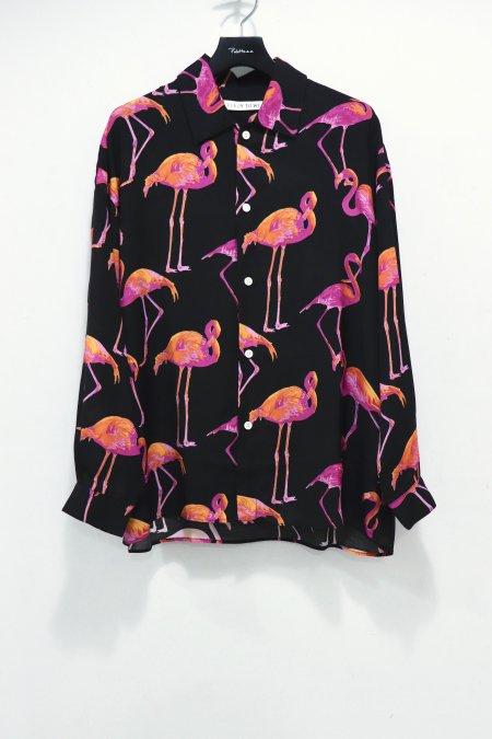 soe（ソーイ）のL/S Flamingo Shirt（ロングスリーブフラミンゴシャツ）の通販サイト-大阪 堀江 PALETTE art  alive（パレットアートアライヴ）-