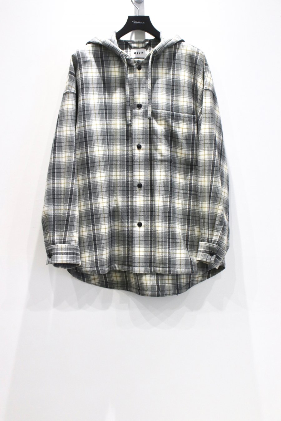 KIIT（キート）のPURE WOOL CHECK HOODIE（ピュアウールチェックフーディー）の通販サイト-大阪 堀江 PALETTE art  alive（パレットアートアライヴ）-