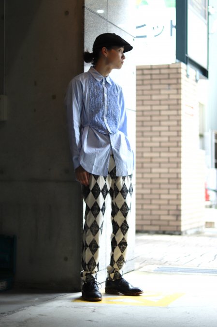 MASU（エムエーエスユー）のARGYLE TROUSERS-ECRU（アーガイルトラウザーズ）の通販サイト-大阪 堀江 PALETTE art  alive（パレットアートアライヴ）-