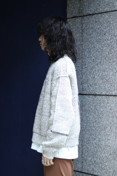 JOHN MASON SMITH（ジョンメイソンスミス）のMIX PATARN KNIT-NATURAL