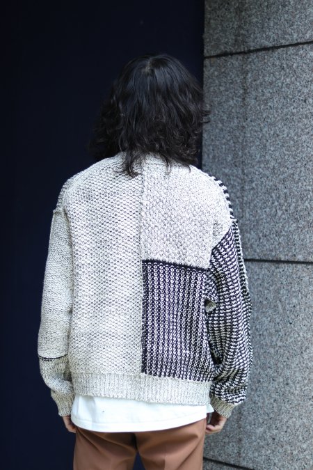 JOHN MASON SMITH（ジョンメイソンスミス）のMIX PATARN KNIT-NATURAL