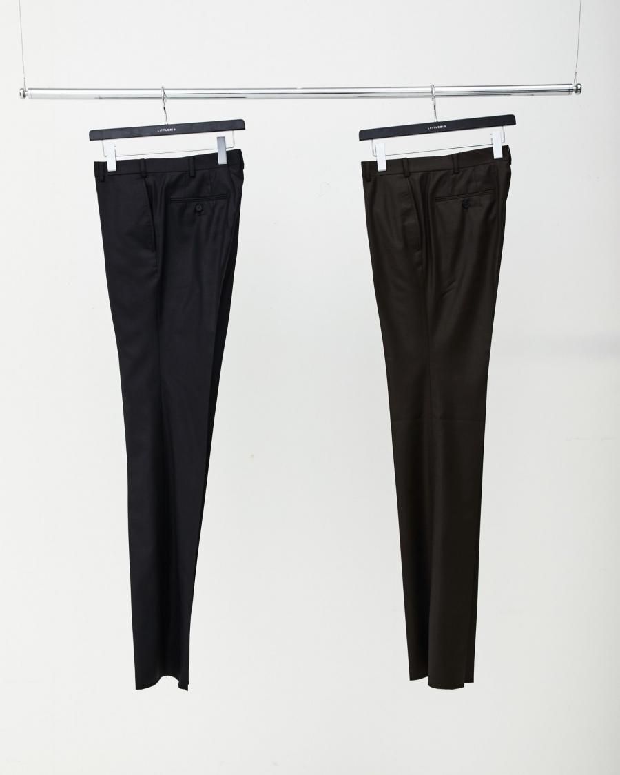 裏地キュプラ100%LITTLEBIG Shiny Flare Trousers （BLACK）